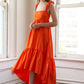 CAPTIVATING ORANGE RESORT DRESS