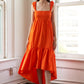 CAPTIVATING ORANGE RESORT DRESS