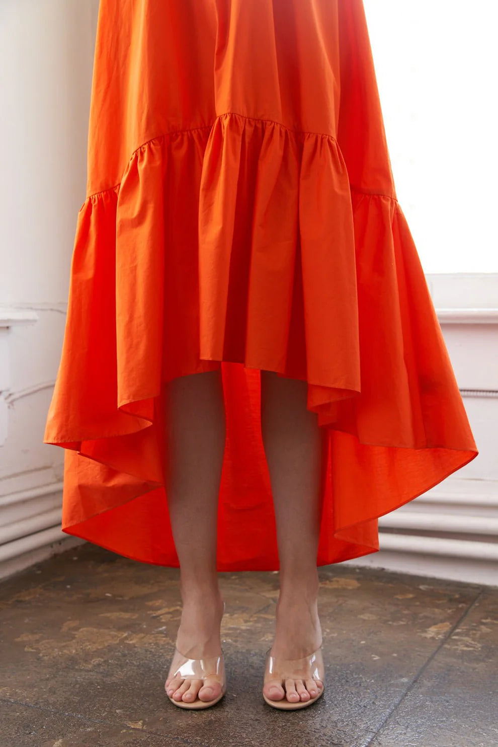 CAPTIVATING ORANGE RESORT DRESS