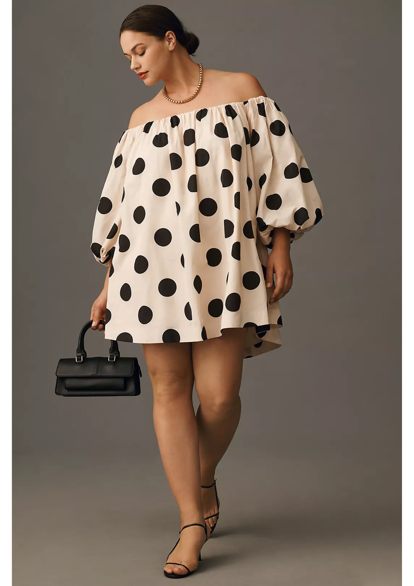 POLKA DOTS FLARE DRESS