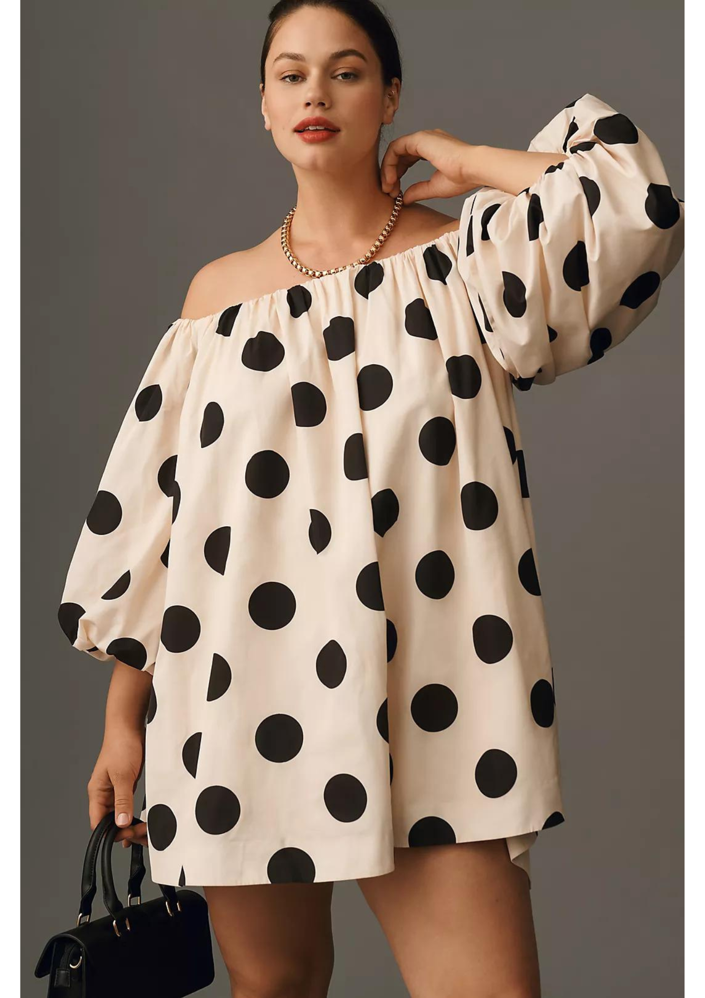 POLKA DOTS FLARE DRESS