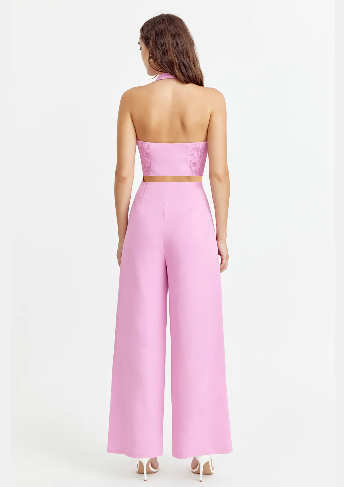 BABY PINK HALTER CO-ORD