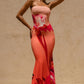 CORAL SUNSET DRESS