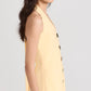 SPIRAL BUTTON BUTTER MINI DRESS