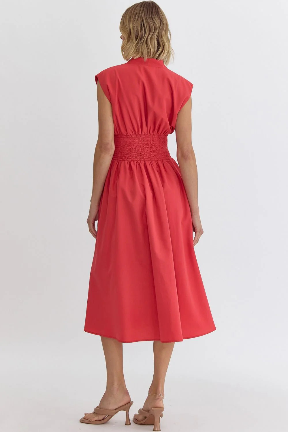 SUTTON ZIP MIDI DRESS