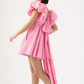 PASTEL PINK BACK BOW MINI DRESS