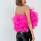 PINK PRETTY TULLE TOP