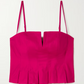 PINK PLEATED TOP