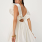 RUFFLE SLEEVE SUMMER CASUAL DRESS