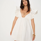 RUFFLE SLEEVE SUMMER CASUAL DRESS