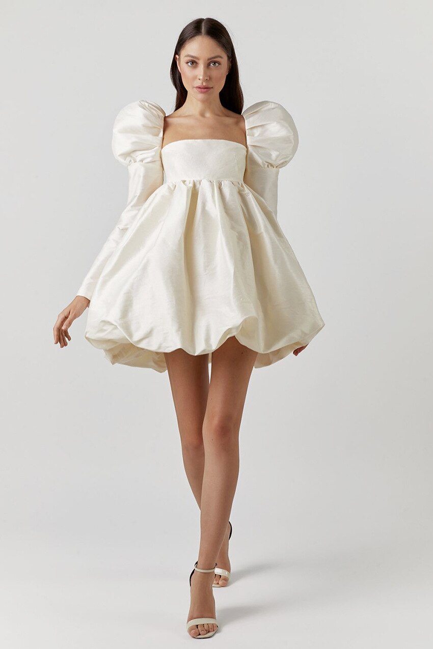 OFF-WHITE BUD DRESS