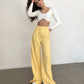 LIME YELLOW LOOSE TROUSERS