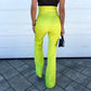 SOLID BOTTOM STRAIGHT PANT NEON