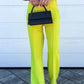 SOLID BOTTOM STRAIGHT PANT NEON