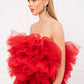 RED TULLE DRESS