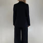 BLACK OVERALL BLAZER SUIT