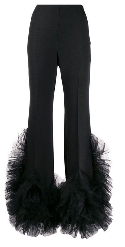 BLACK TULLE PANTS