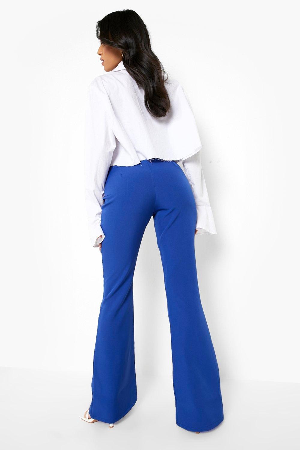SEAM DETAIL FLARED TAILORED TROUSER