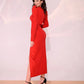 RED SKIRT SUIT SET